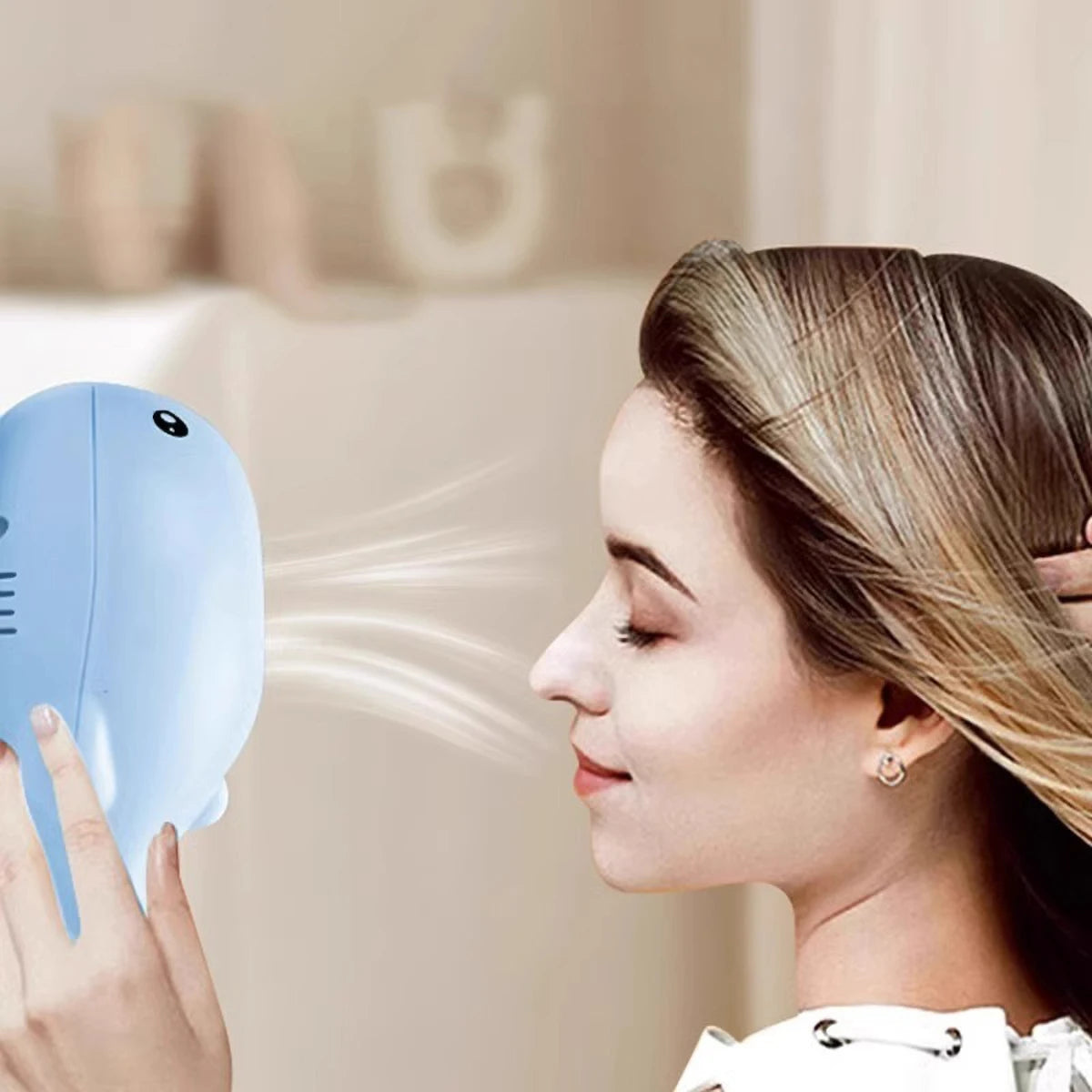 Electric Floating Ball Cat Toy - Whale - shaped, USB - powered, Dual - function Fan, Portable & 3C Certified Pet Toy