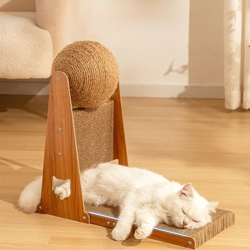Cat Scratcher Toy Interactive Pet Toy Wear Resistant Furniture Protection Scratching Ball for Grind Claw Playing Indoor Cats