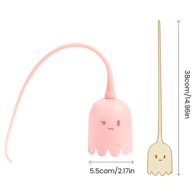USB Electric Intelligent Rolling Ball Toy Cats Pet Silicone Automatic Rotate Mouse Tail Kitten Teaser Stick Interactive Cat Toys
