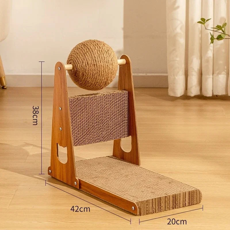 Cat Scratcher Toy Interactive Pet Toy Wear Resistant Furniture Protection Scratching Ball for Grind Claw Playing Indoor Cats