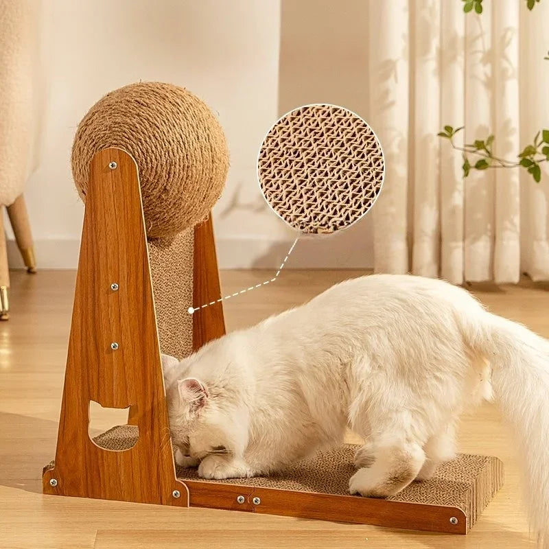 Cat Scratcher Toy Interactive Pet Toy Wear Resistant Furniture Protection Scratching Ball for Grind Claw Playing Indoor Cats