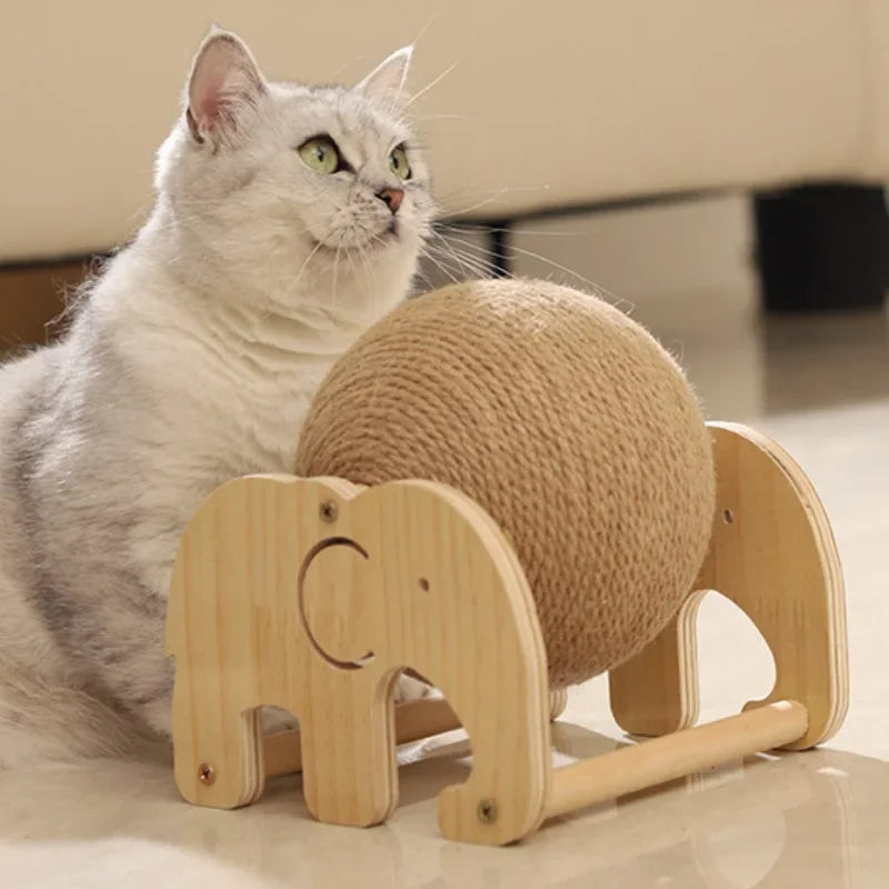 Cat Scratching Ball Toy Kitten Sisal Rope Ball Board Grinding Paws Toys Cats Scratcher Wear-resistant Pet Furniture Supplies