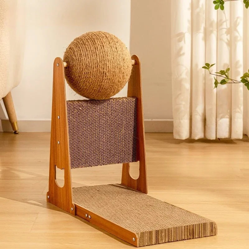 Cat Scratcher Toy Interactive Pet Toy Wear Resistant Furniture Protection Scratching Ball for Grind Claw Playing Indoor Cats